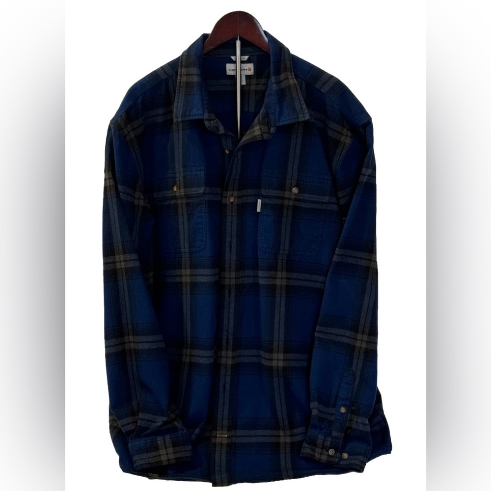 Carhartt Men’s Plaid Flannel Shacket-Original Fit. Size XXL Tall
